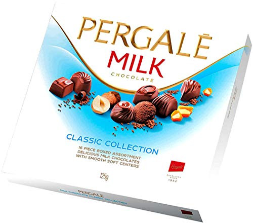Pergale Classic Truffle Collection - 16 Piece Boxed Assortment Delicious Milk Chocolates With Smooth Soft Centers - 125g