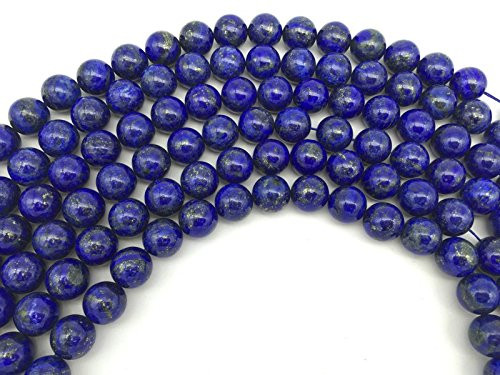 Ruilong Natural Color Genuine Blue Lapis Lazuli Real Gemstone Loose Beads for Necklace Jewelry Making (6MM) Ruilong Natural Color Genuine Blue Lapis Lazuli Real Gemstone Loose Beads for Necklace Jewelry Making (6MM)
