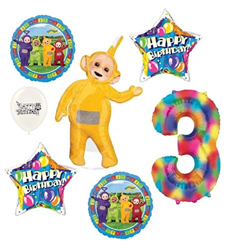 The Ultimate Teletubbies Laa Laa 3rd Birthday Party Event Bouquet of Balloons