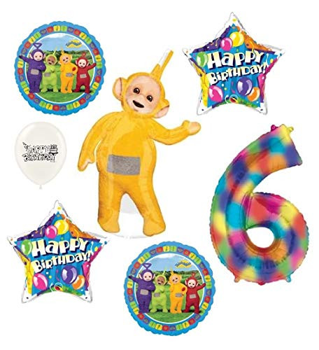The Ultimate Teletubbies Laa Laa 6th Birthday Party Event Bouquet of Balloons