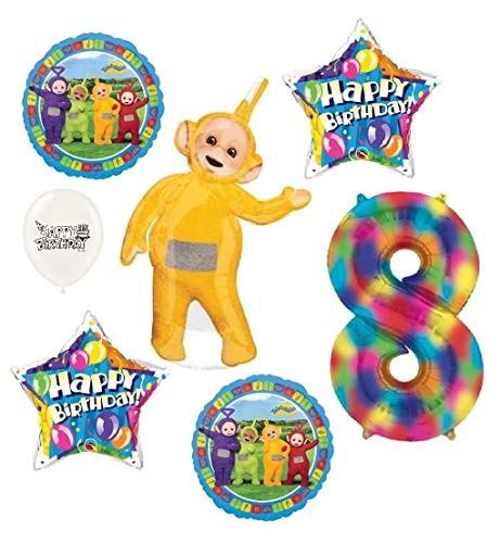 The Ultimate Teletubbies Laa Laa 8th Birthday Party Event Bouquet of Balloons