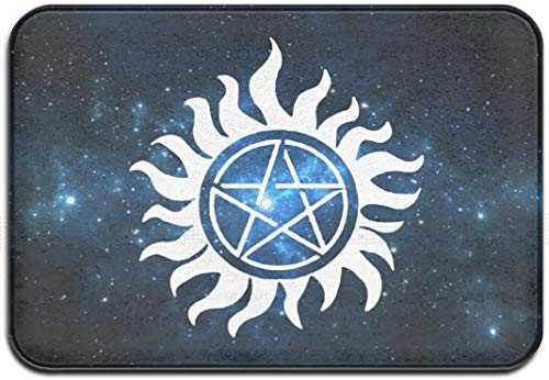 HUAZAI Supernatural Anti Possession Symbol Doormat for Indoor Outdoor  Welcome Entrance Door Mats  Easy Clean