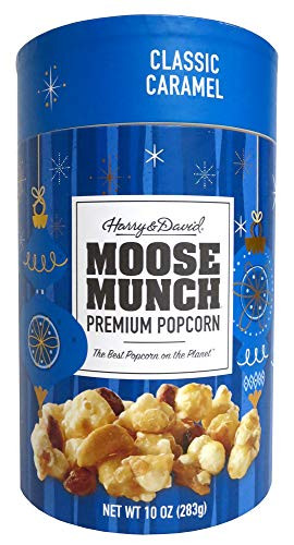 Harry  and  David Classic Caramel Moose Munch Premium Popcorn Holiday Canister