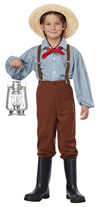 California Costumes Boys Pioneer Boy Child Costume Brown  Extra Large California Costumes Boys Pioneer Boy Child Costume Brown  Extra Large