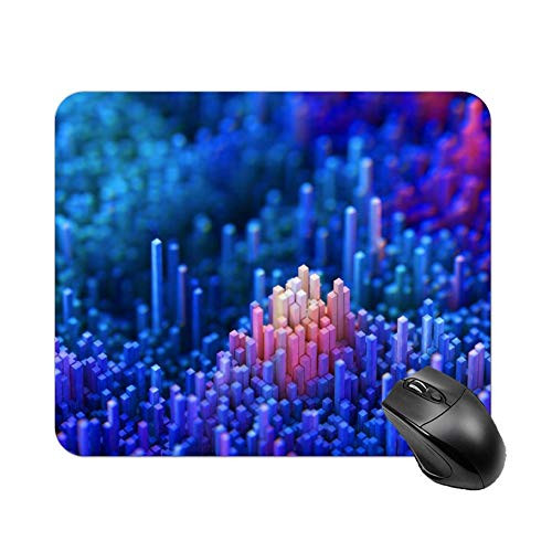 Blue Building Blocks Mouse Pad 11.8 X 9.8 in