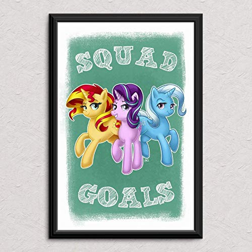 Sunset Shimmer - Trixie - Starlight Glimmer - My Little Pony - Original Art Poster Print