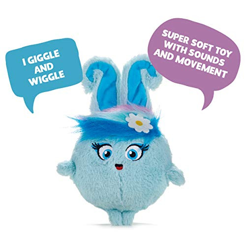 Sunny Bunnies Posh Paws 37419 Medium Shiny Giggle  and  Wiggle Soft Toy-20cm  8 inches