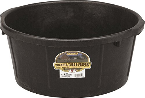 LITTLE GIANT Miller CO All Purpose Tub  6.5 Gallon  Black