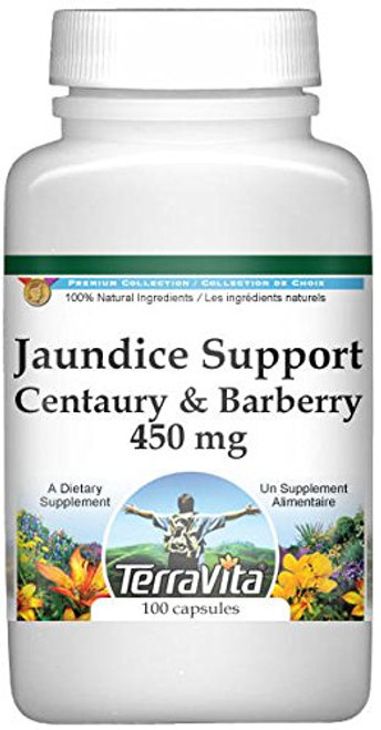 Jaundice Support - Centaury and Barberry - 450 mg  100 Capsules  ZIN  513908