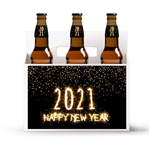 Sparkler New Years Beer Carrier and Beer Bottle Labels ...