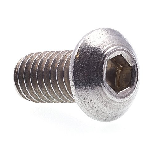 Prime-Line 9169933 Socket Cap Screw, Button Head, Hex (Allen) Drive, 5/16 in-18 X 5/8 Pack of 10, 5/16''-18, Grade 18-8 Stainless Steel, 10 Pack