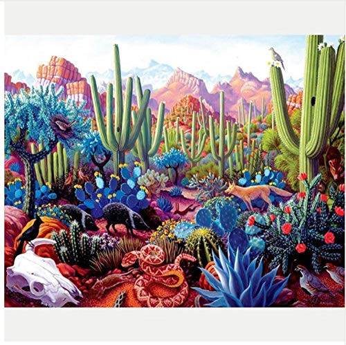 Jigsaw Puzzle 1000 Piece Cactus and Flower Classic Puzzle DIY Kit Wooden Toy Unique Gift Home Decor Jigsaw Puzzle 1000 Piece Cactus and Flower Classic Puzzle DIY Kit Wooden Toy Unique Gift Home Decor