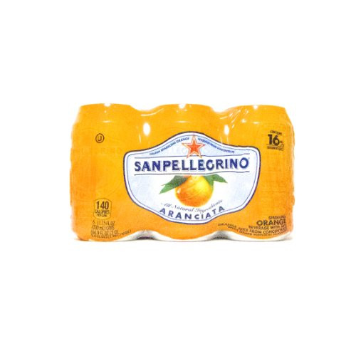San Pellegrino All Natural Aranciata Orange Sparkling Beverage  11.15 fl oz  Pack of 6