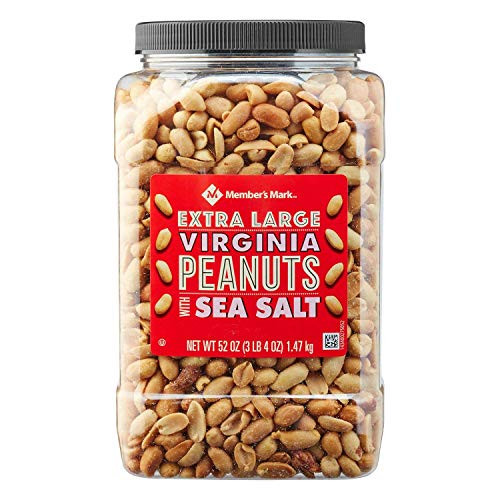 Member s Mark Extra-Large Roasted Virginia Peanuts with Sea Salt 52 oz. pack of 2 Member s Mark Extra-Large Roasted Virginia Peanuts with Sea Salt 52 oz. pack of 2