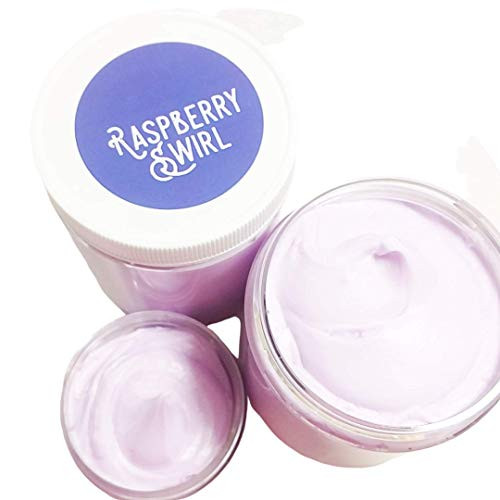 Raspberry Swirl Whipped Body Butter Lotion. Natural Non Greasy Hand Cream. Summer Gifts for Her