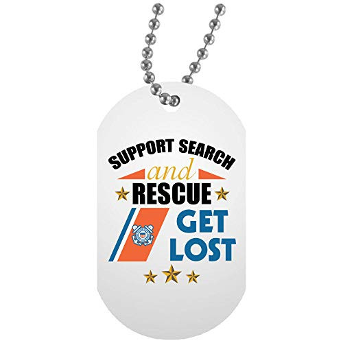 Morgan Schai Coast Guard Support Search and Rescue Get Lost White Dog Tag