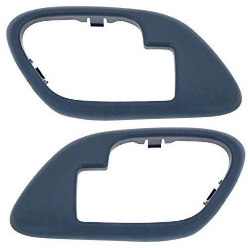 Inside Interior Door Handle Trim Bezel Blue Left  and  Right Pair Set for GM Truck