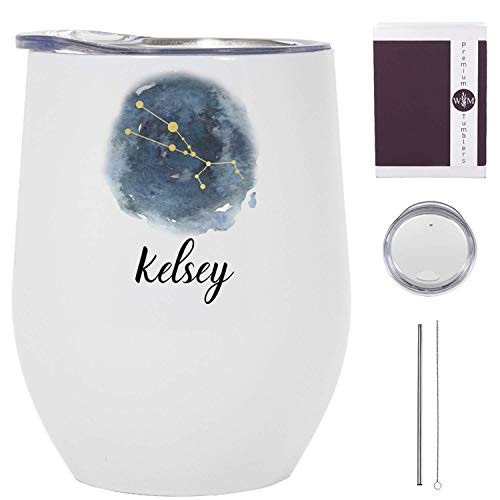 Taurus Wine Tumbler - 12 oz Stainless Steel Tumbler with Straw - Taurus Tumbler for Women - Taurus Travel Mug with Lid - Taurus Zodiac Wine Tumbler - Taurus Birthday Tumbler - Made in the USA Taurus Wine Tumbler - 12 oz Stainless Steel Tumbler with Straw - Taurus Tumbler for Women - Taurus Travel Mug with Lid - Taurus Zodiac Wine Tumbler - Taurus Birthday Tumbler - Made in the USA