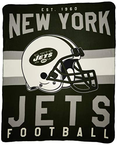 The Northwest Company NFL New York Jets Printed Fleece Throw  50 x 60-inches