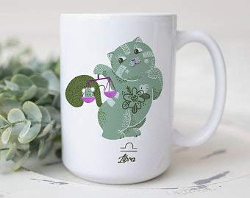 Dengfragi Libra Zodiac Cat 15oz White Ceramic Coffee Mug Tea Cup Air Sign Astrology Horoscope Gift Spiritual Stars Sun Moon Constellation Planets Dengfragi Libra Zodiac Cat 15oz White Ceramic Coffee Mug Tea Cup Air Sign Astrology Horoscope Gift Spiritual Stars Sun Moon Constellation Planets