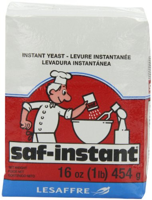 SAF Instant Yeast  1-Pound Pouches  Pack of 4   2 Pack  4 Count