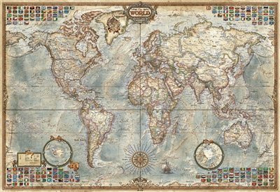 Educa Political Map of The World Puzzle  1000 Piece