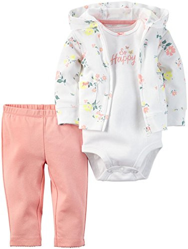 Carter s Baby Girls  3 Pc Sets 126g276  Pink  New Born