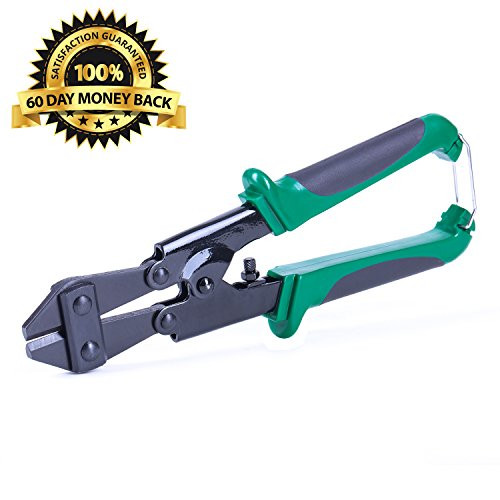8 inch Mini Bolt Cutter  Wire Cutter for Chain/Mesh/Threaded Rod/Bolts/Heavy Gauge Wire by NIDAYE