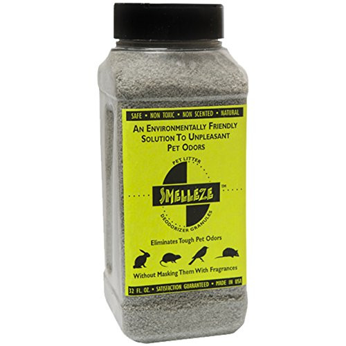 SMELLEZE Natural Rabbit Odor Eliminator Deodorizer  2 lb. Granules Removes Urine  and  Poop Stench