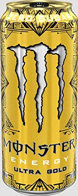 Monster Energy Ultra Zero Sugar Energy Drinks 16 ounce cans Ultra Gold 4 Cans Monster Energy Ultra Zero Sugar Energy Drinks 16 ounce cans Ultra Gold 4 Cans