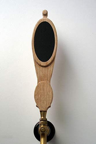 Beer Tap Handle Chalkboard or White Dry-Erase oval Marker Board. Custom Oak Wood Beer tap Handle for all Bar Brewery Home Kegerator Beer Taps.