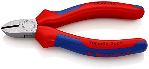 Knipex 70 02 125 Diagonal Cutter 4 92 inch with soft handle