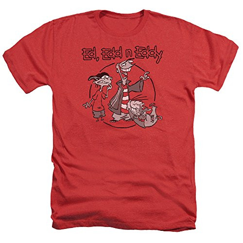 Trevco Men s Ed EDD  n  Eddy Short Sleeve T-Shirt  Heather Red  Medium