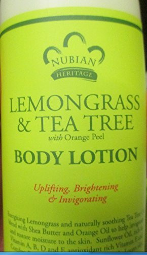 Nubian Heritage Body lotion  Lemongrass and Tea Tree  13 Fluid Ounce