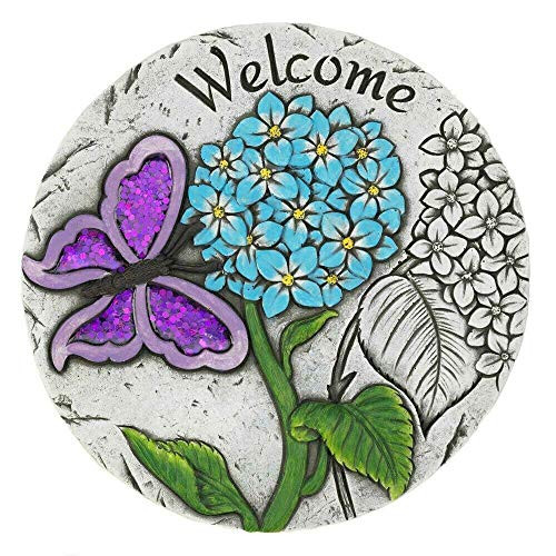 Summerfield Terrace 10018542 Welcome Butterfly Garden Stepping Stone  Multicolor