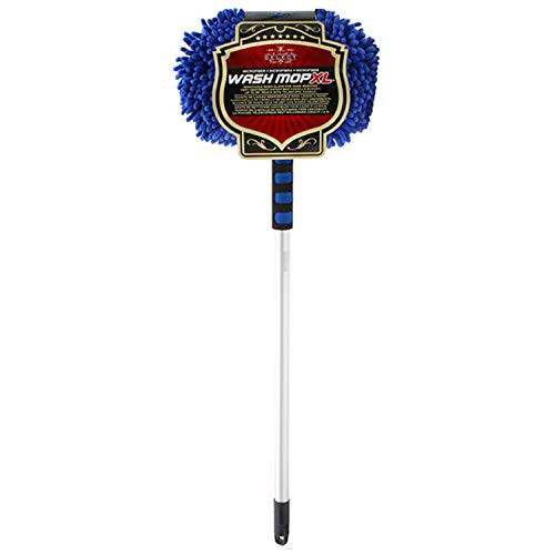 S.M. Arnold Select WASH MOP XL  Super Soft Chenille Car Wash Mop with Extendable 48 inch Long Handle