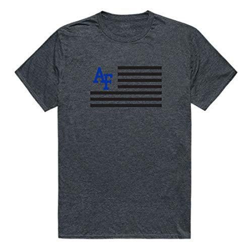 U.S. Air Force Academy Falcons NCAA Flag Tee T-Shirt Heather Charcoal Medium