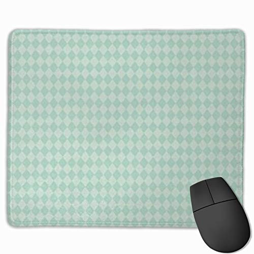 Personalized Mouse Pad Gaming Mouse Pad Best Mouse Pad Ergonomic Mouse Pad Light Blue Diamond Block Arrangement