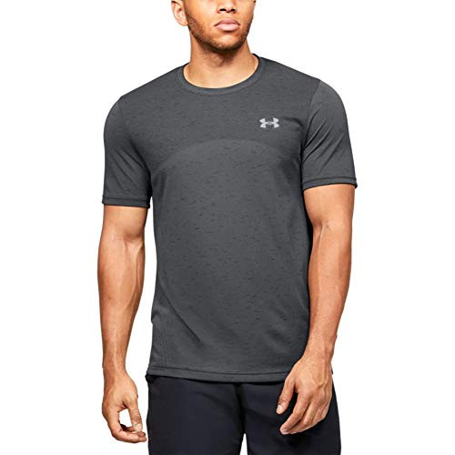 Under Armour Seamless Short Sleeve Workork Shirt  Pitch Gray  012  Mod Gray  Medium