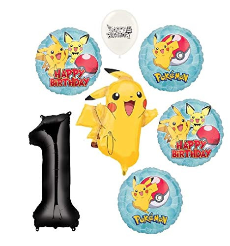 The Ultimate Pikachu 1st Birthday Party Event Bouquet of Balloons