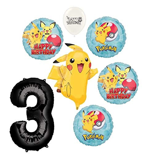 The Ultimate Pikachu 3rd Birthday Party Event Bouquet of Balloons