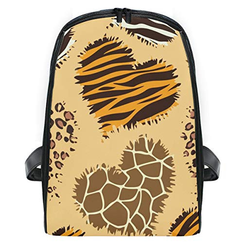 Student Shoulder Backpack Abstract Heart Bookbag Bags for Girls Travel Boys