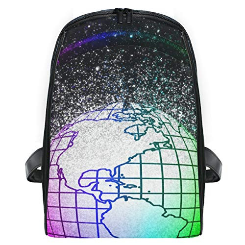 Student Shoulder Backpack Colorful Music World Bookbag Bags for Girls Travel Boys