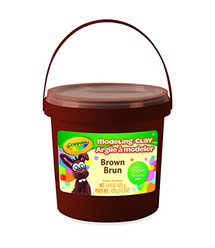 Crayola 14.8 oz Bucket Brown Modeling Clay