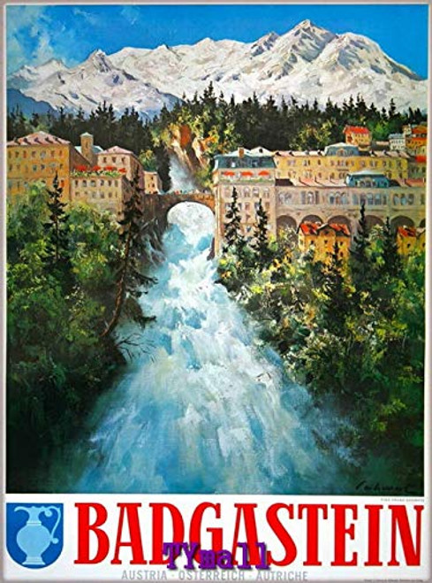TYmall 300 Pieces Puzzle Badgastein Austria Austrian Europe Vintage Travel Advertisement Art Poster Print Fun Game Gifts for Teens and Kids TYmall 300 Pieces Puzzle Badgastein Austria Austrian Europe Vintage Travel Advertisement Art Poster Print Fun Game Gifts for Teens and Kids