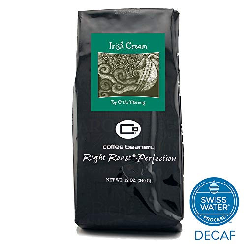 Coffee Beanery Irish Cream Flavored Coffee SWP Decaf 12 oz.  Automatic Drip