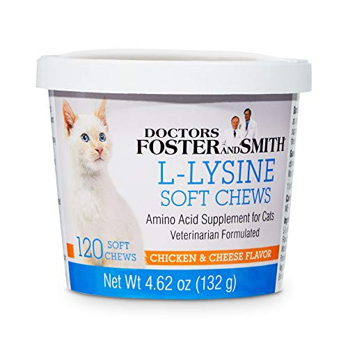 DRS. Foster and Smith L-Lysine Soft Chews for Cats  Count of 120
