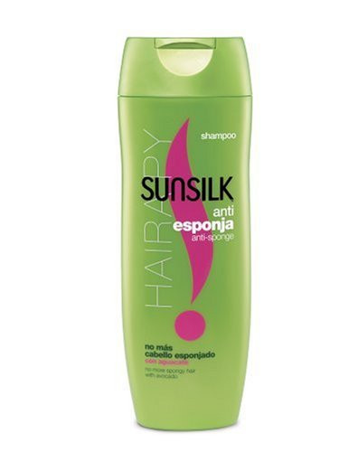 Sunsilk Anti-Esponja con Aguacate  Shampoo  12-Ounce Bottles  Pack of 6