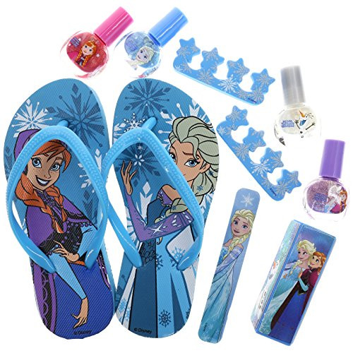 Townley Girl Disney Frozen My Beauty Spa Set, Nail Polish, Buffer, File, Sandals (Girls 10-11) and Toe Separators Townley Girl Disney Frozen My Beauty Spa Set, Nail Polish, Buffer, File, Sandals (Girls 10-11) and Toe Separators
