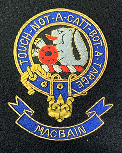 MacBain Scottish Clan Embroidered Blazer Crest